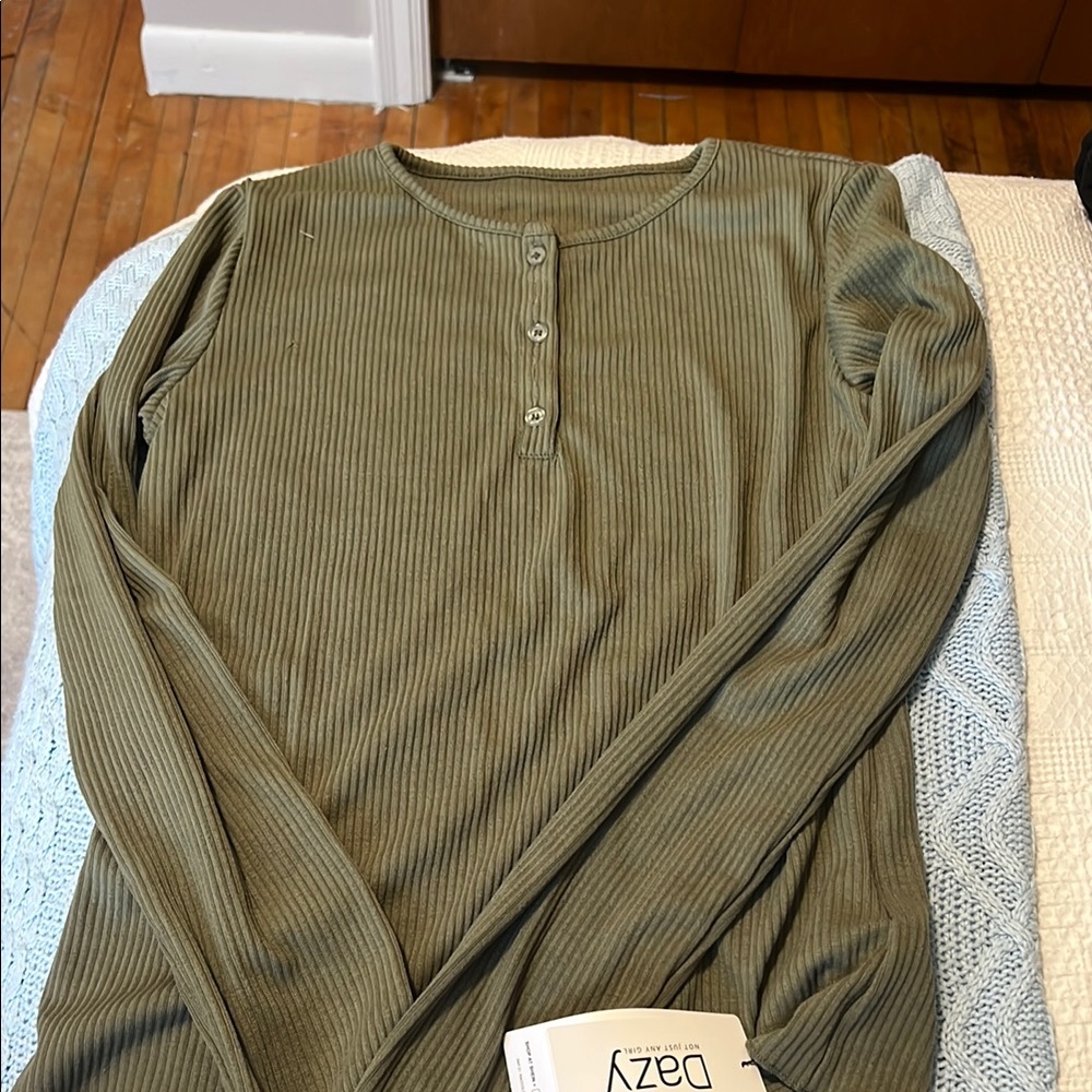 Olive Long Sleeve Tee